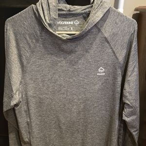 Wolverine Heather Gray Mens Hoodie